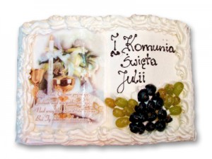 Tort na Pierwszą Komunię Julii we Wrocławiu